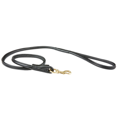 Buy Weatherbeeta Rolled Leather Black Dog Lead | Online for Canine