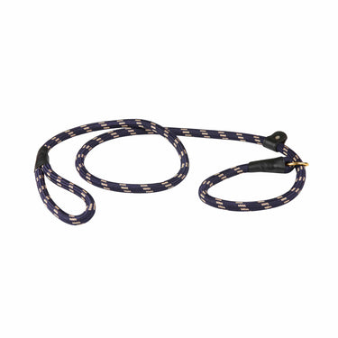 Buy Weatherbeeta Rope Leather Slip Navy/Brown Dog Lead | Online for Canine