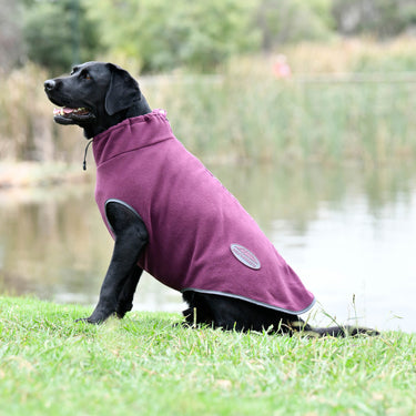 Buy Weatherbeeta Comfitec Navy/Red Fleece Zip Dog Coat | Online for Canine