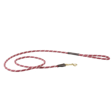 Buy Weatherbeeta Rope Leather Burgundy/Brown Dog Lead | Online for Canine