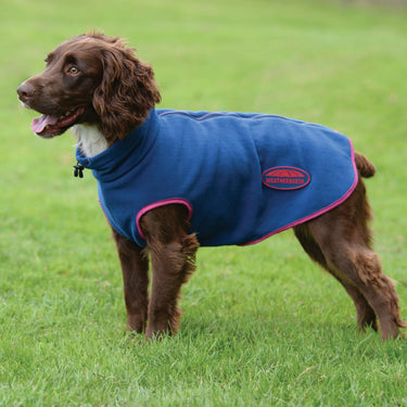 Buy Weatherbeeta Comfitec Navy/Red Fleece Zip Dog Coat | Online for Canine