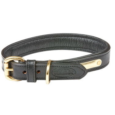 Buy Weatherbeeta Padded Leather Black Dog Collar | Online for Canine