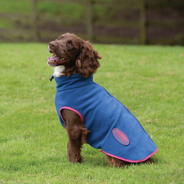 Buy Weatherbeeta Comfitec Navy/Red Fleece Zip Dog Coat | Online for Canine