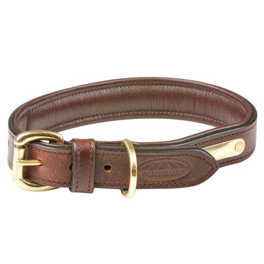 Buy Weatherbeeta Padded Leather Brown Dog Collar | Online for Canine