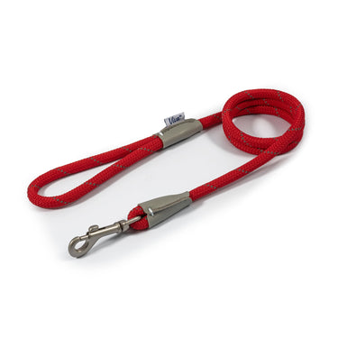 Ancol Viva Rope Snap Lead Red