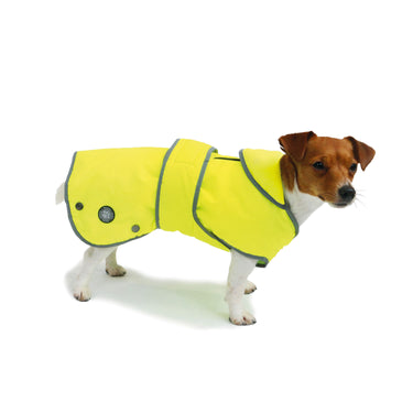 Ancol Stormguard Hi-Vis Dog Coat Reflective Yellow