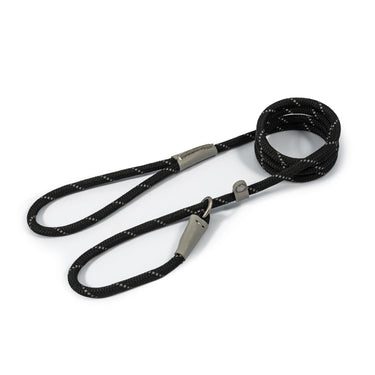 Ancol Viva Rope Slip Lead Black