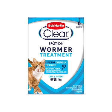 Bob Martin Clear Spot On Wormer For Cats & Kittens