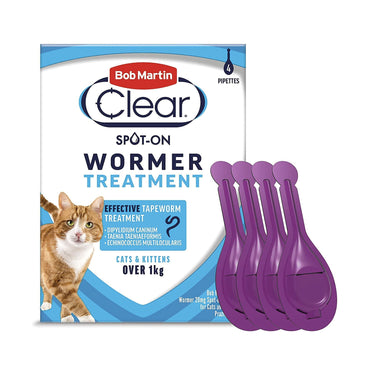 Bob Martin Clear Spot On Wormer For Cats & Kittens