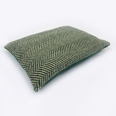 Danish Design Fleece Duvet Cover Green Herringbone