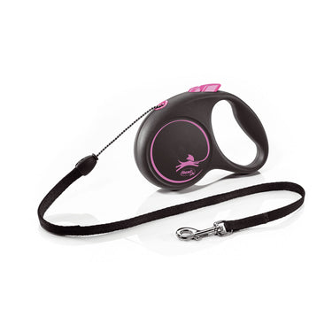 Flexi Black Design Cord Pink