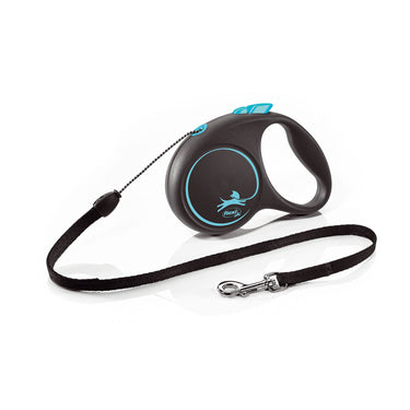 Flexi Black Design Cord Blue