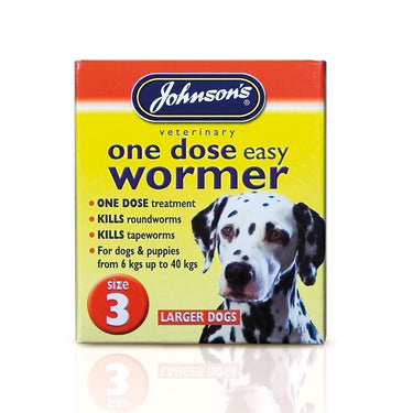 Johnson'S Veterinary Easy Wormer One Dose For Dogs