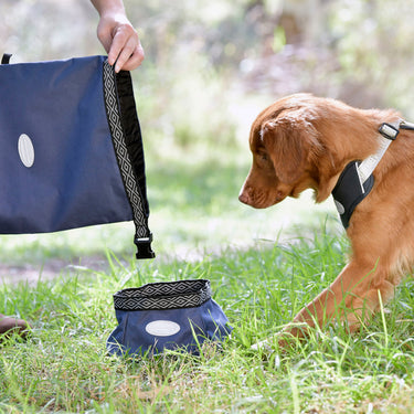 Buy Weatherbeeta Explorer Dog Food Navy Portable Bag | Online for Canine