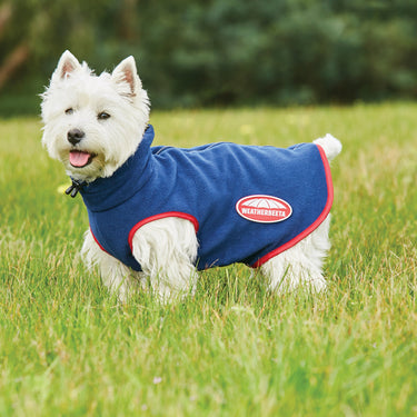 Buy Weatherbeeta Comfitec Navy/Red Fleece Zip Dog Coat | Online for Canine