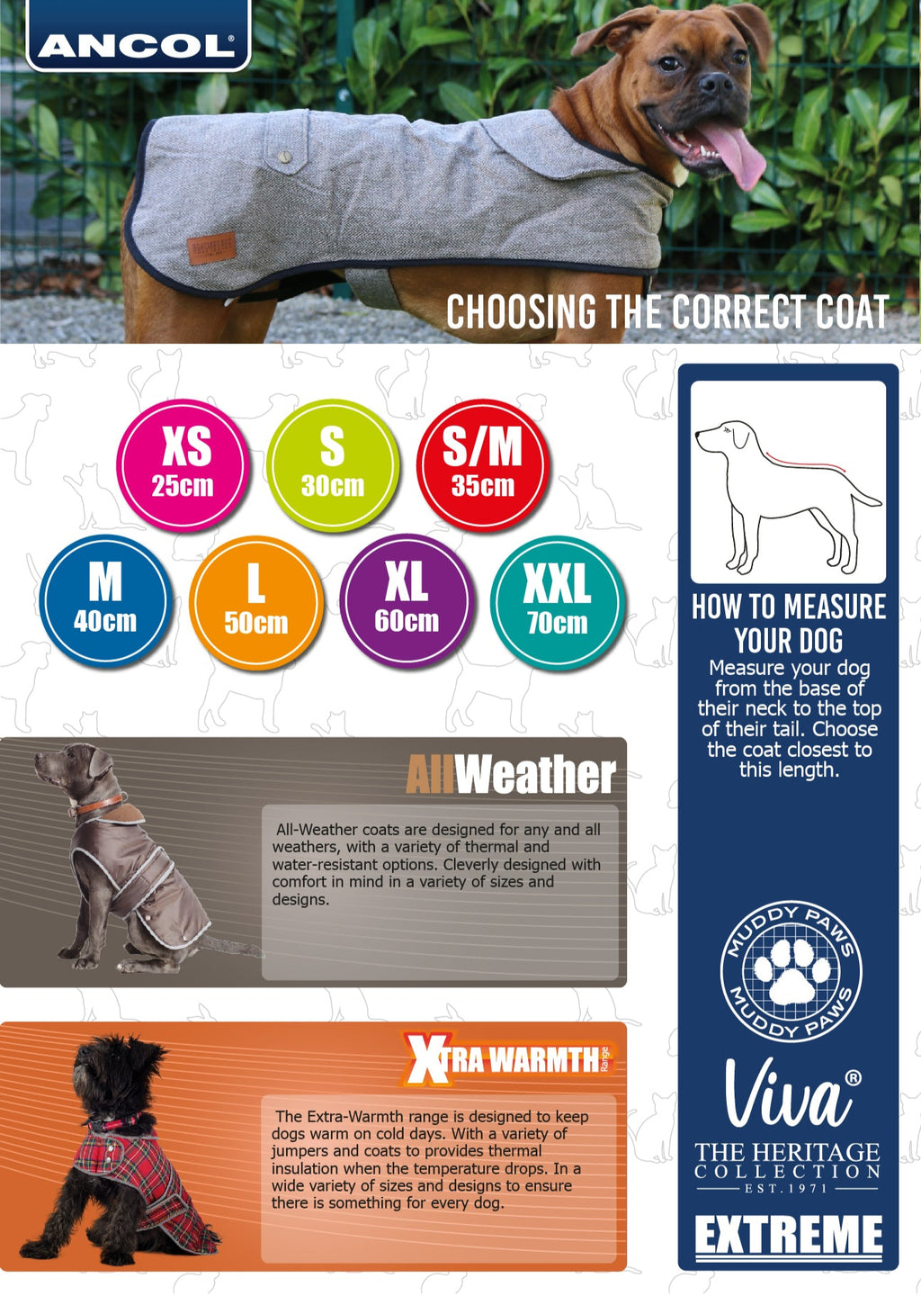 Ancol Dog Coat Sizing | Online for Canine